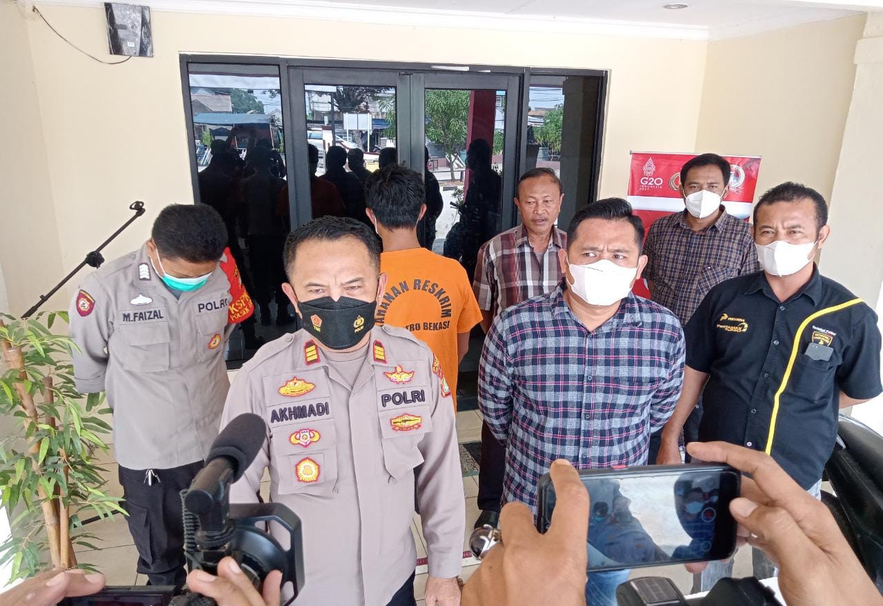 foto: Pelaku penjambretan berhasil diamankan Unit Reskrim Polsek Tarumajaya Polres Metro Bekasi