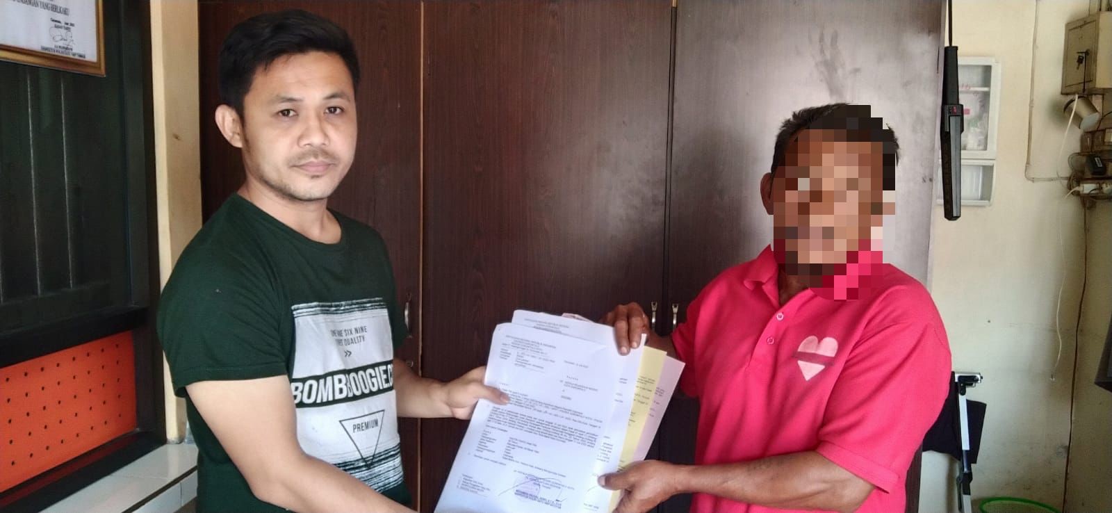 foto: Pelaku pencabulan resmi di tahan di Polres Gorontalo Kota