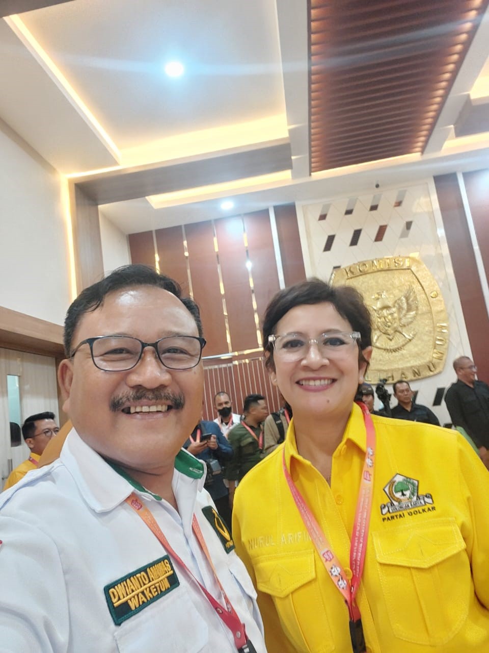 foto: Waketum PBB Dwianto Ananias dan Waketum Golkar Nurul Arifin