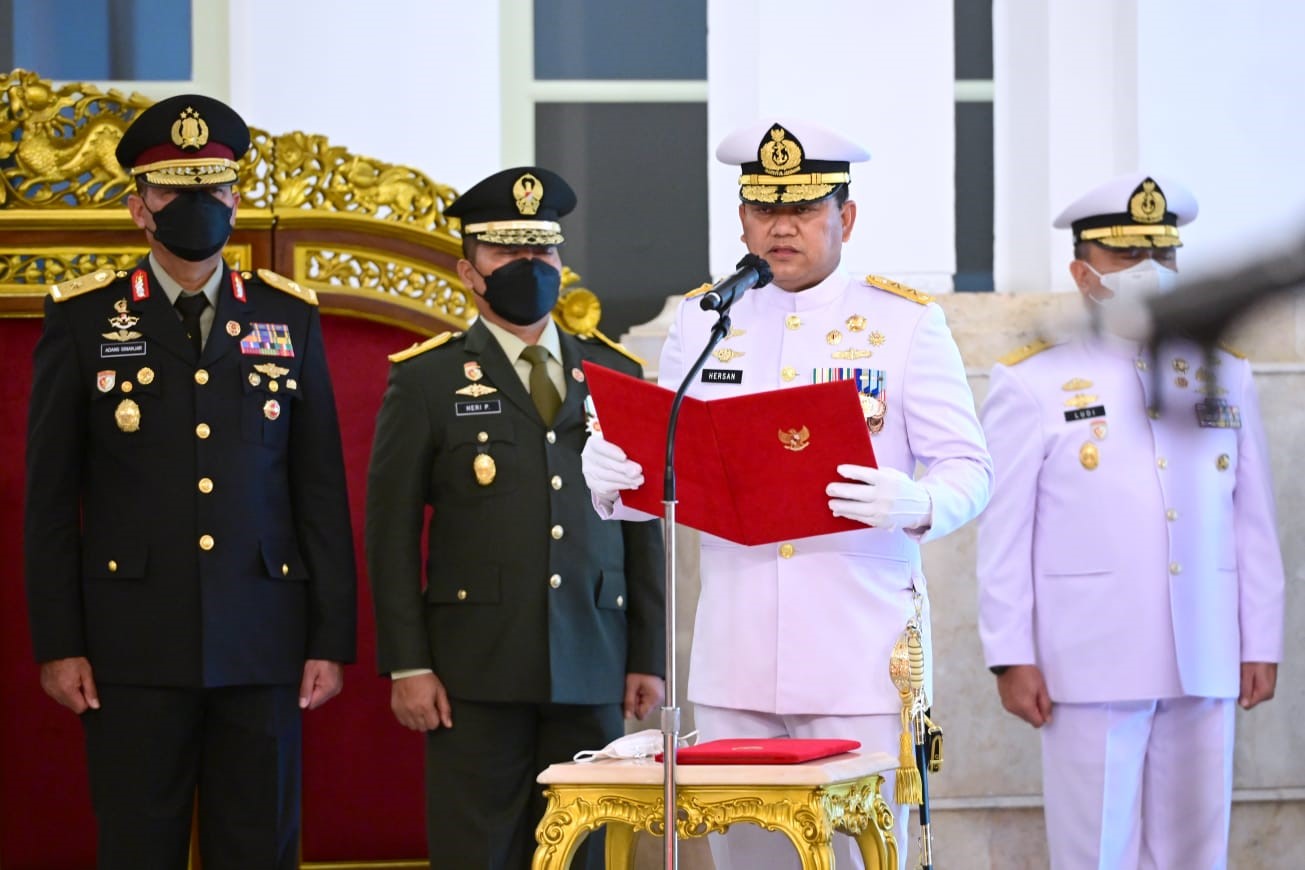 foto: Laksaman Madya TNI Muhammad Ali saat dilantik