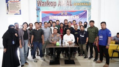 foto: Konferensi Pers Polres Gorontalo Kota di akhir 2022