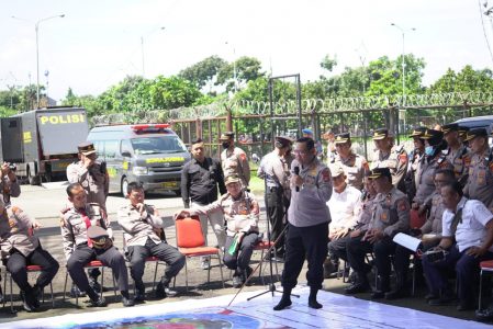 foto: Polrestabes Bandung laksanakan Tactical Floor Game