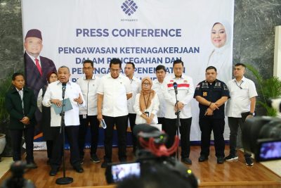 foto: Kemnaker RI gelar Press Conference terkait PMI nonprosedural