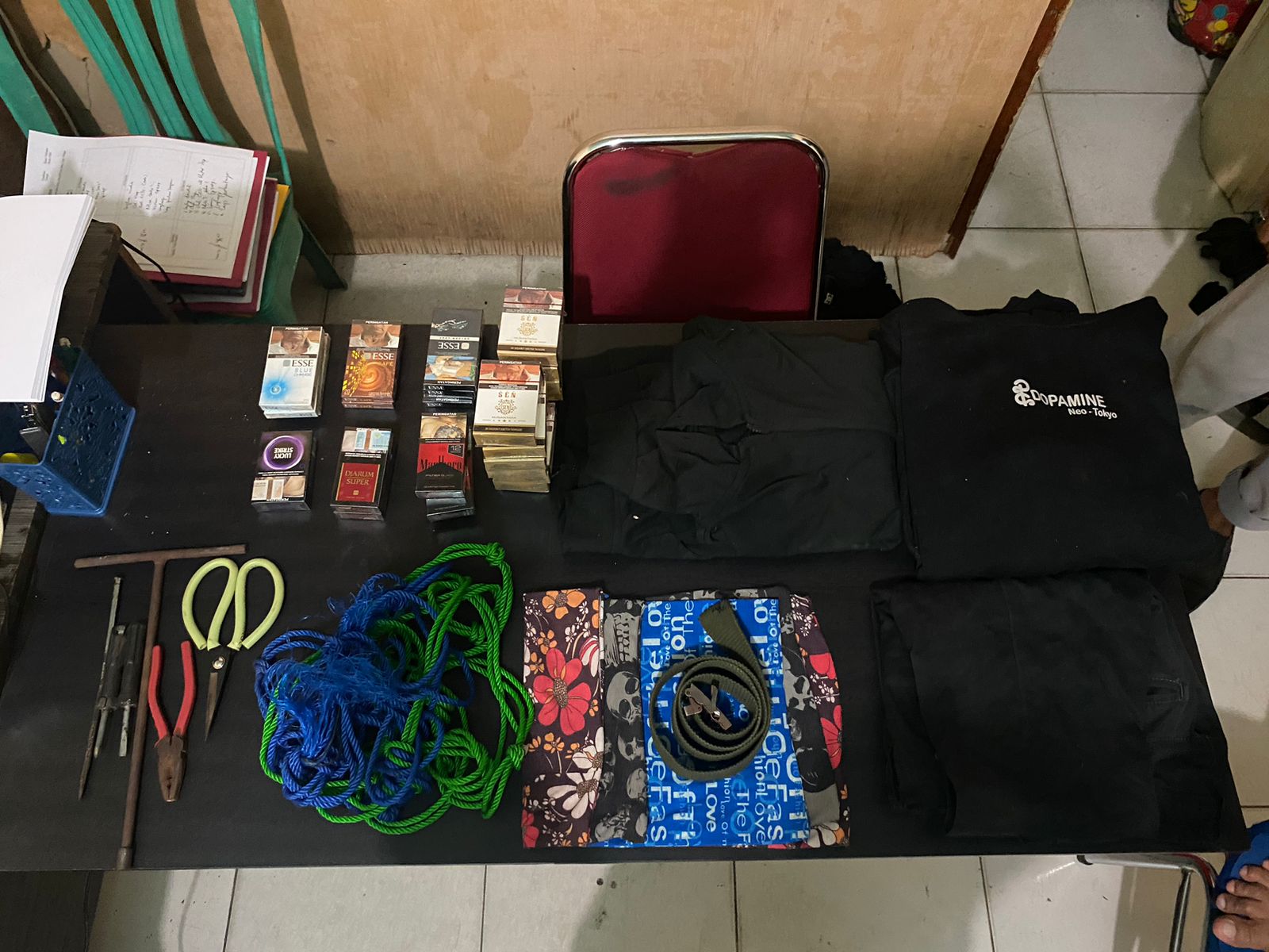 foto: Barang bukti yang diamankan Polisi