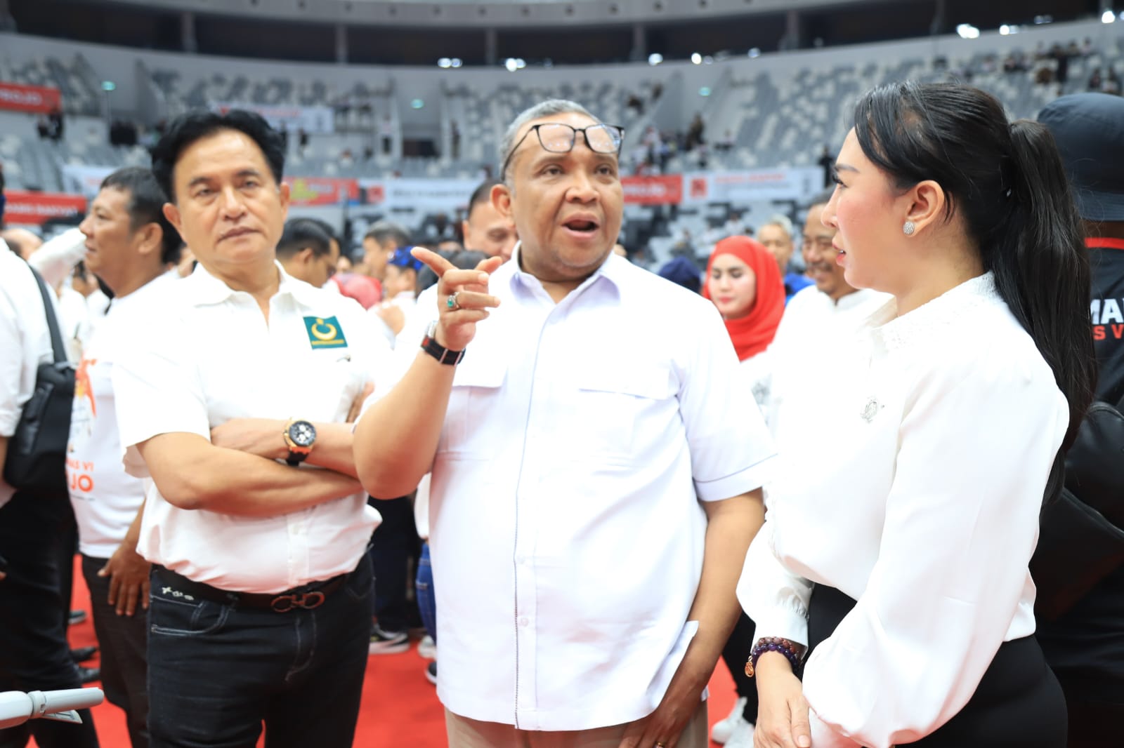 foto: Ketum & Sekjen PBB hadiri Rakernas VI Projo 