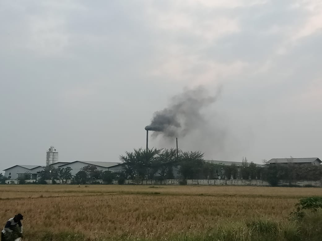foto: Cerobong PT. PNM keluarkan asap hitam