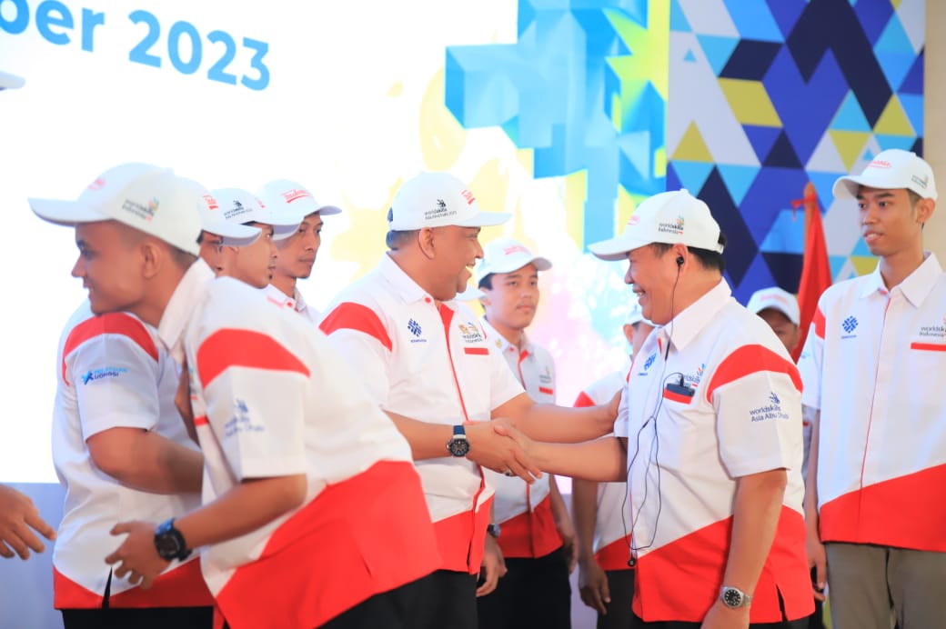 foto: Pelepasan Delegasi Indonesia pada The 2nd Worldskills Asia Competition