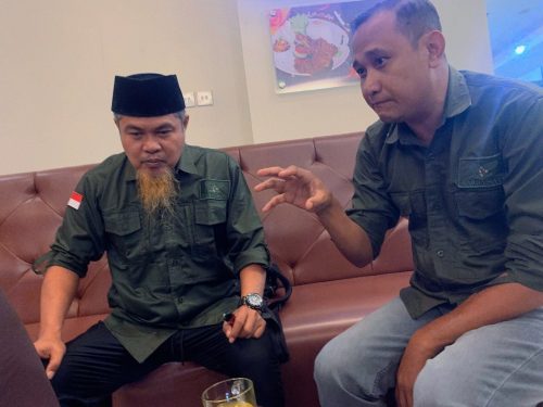 foto: Ketua DPW Garda Satu Jatim, Badrul Aini (Kiri) dan Sekretaris DPC Garda Satu Kab. Banyuwangi, Dedi Dwi Erwanto (Kanan)